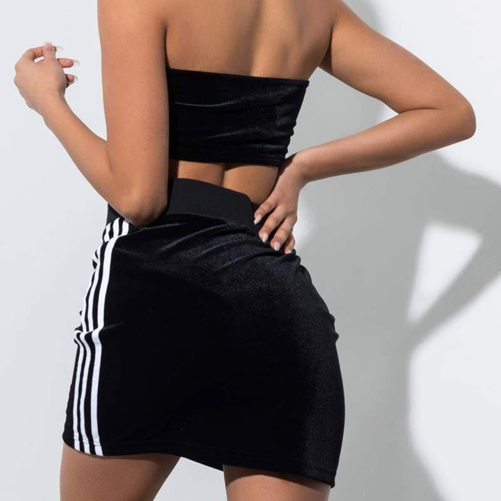 Adidas Velour Top and Skirt SET 🤍🖤 - Picture 4 of 8